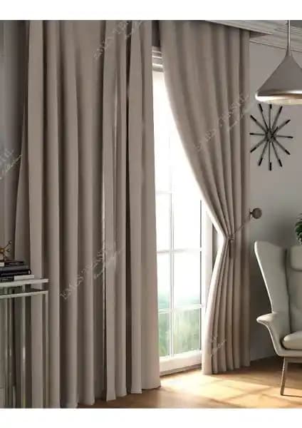 Perde Pendik Bej Blackout ve Dibace Blackout Fon Perde Karşılaştırması