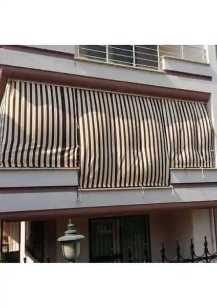 Perhal Kahve Krem Çizgili ve Venassa Blackout Stor Perde Karşılaştırması