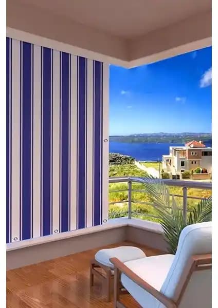 Setekshome Balkon Perde Karşılaştırması Mavi-Beyaz ve Siyah-Gri Modelleri