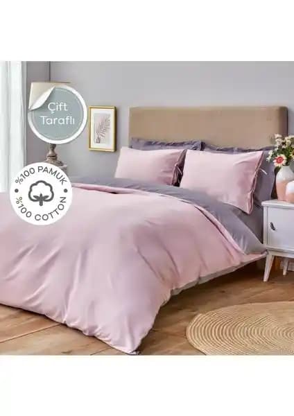 Sheri Home Serisi Karşılaştırması: Basic Gül Kurusu ve Happy Love Çift Kişilik Nevresim Takımları