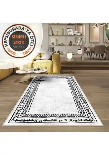 West Home Dijital Baskı Yıkanabilir Kaymaz Taban Halısı ve Alternatif Modelin Karşılaştırması