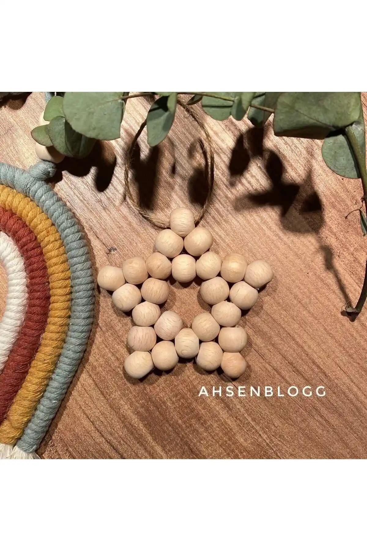 Ahsen Blog'un Dekoratif Ahşap Boncuklu Yıldız Ürünü İncelemesi