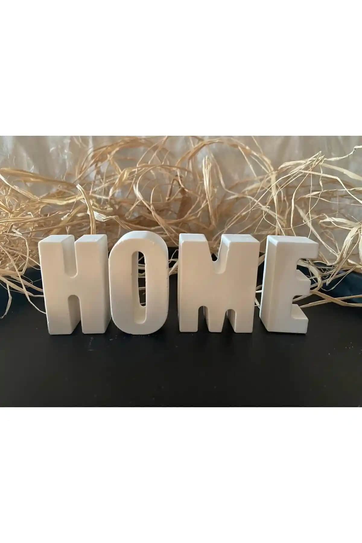 ASSE Concept Dekoratif Taş Tozu Harf: Modern Ev Dekoru İçin Seçenek