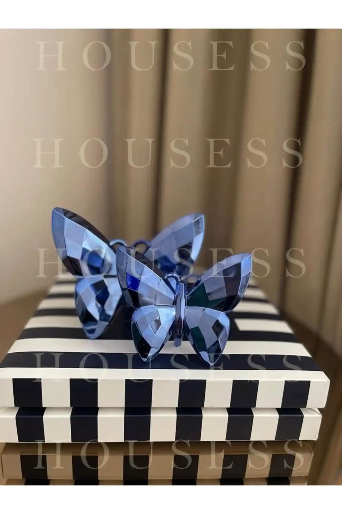 Housess Decorative Blue Butterfly Figurines for Stylish Interiors