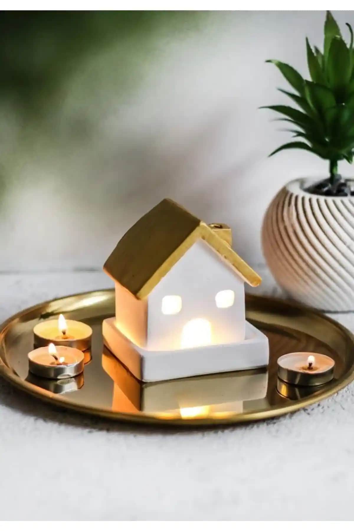 LALEZEN HOME Gold House: Modern Ev Dekorasyonu İçin Estetik Seçenek