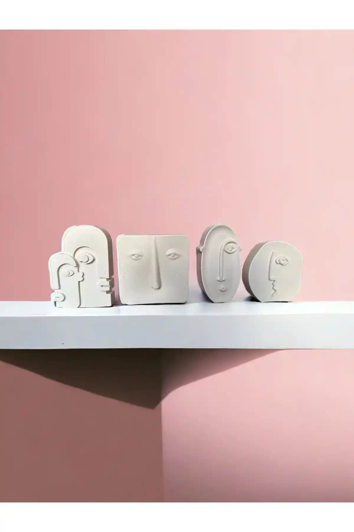 LuDesign 4'lü İskandinav Yüz Biblosu ile Estetik Dekorasyon