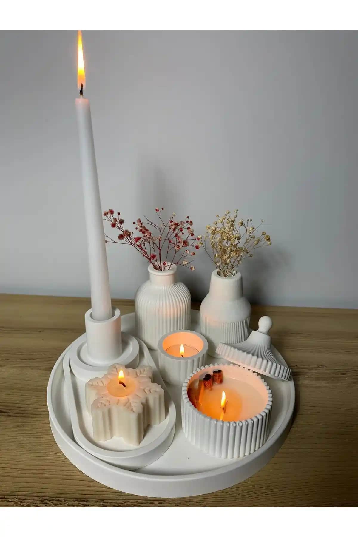 Manos Expertas Kokulu Mum ve Vazo Aksesuar Şamdan Seti İncelemesi