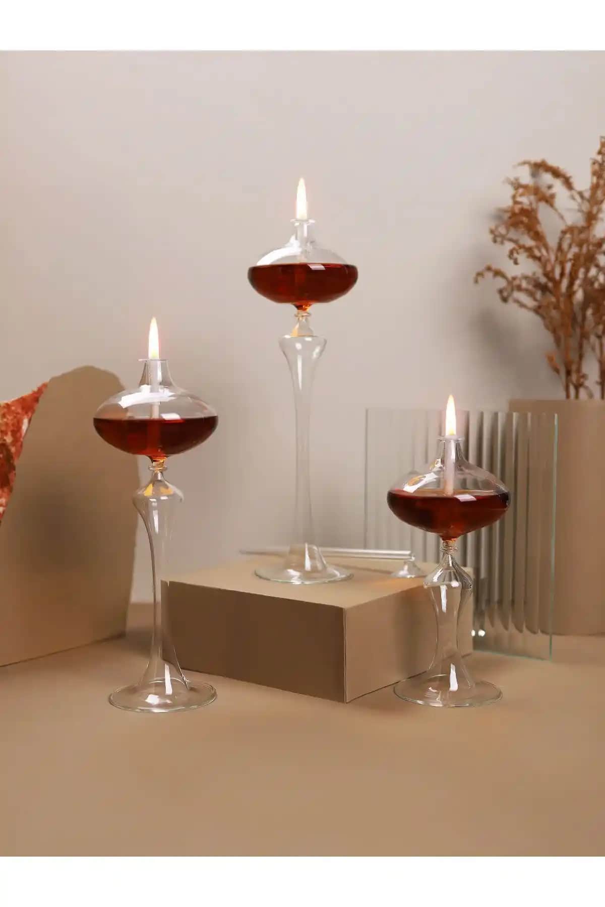 Modern Tasarımlı GlassicCassini Amber Cam Kandil Seti Hakkında Bilgiler