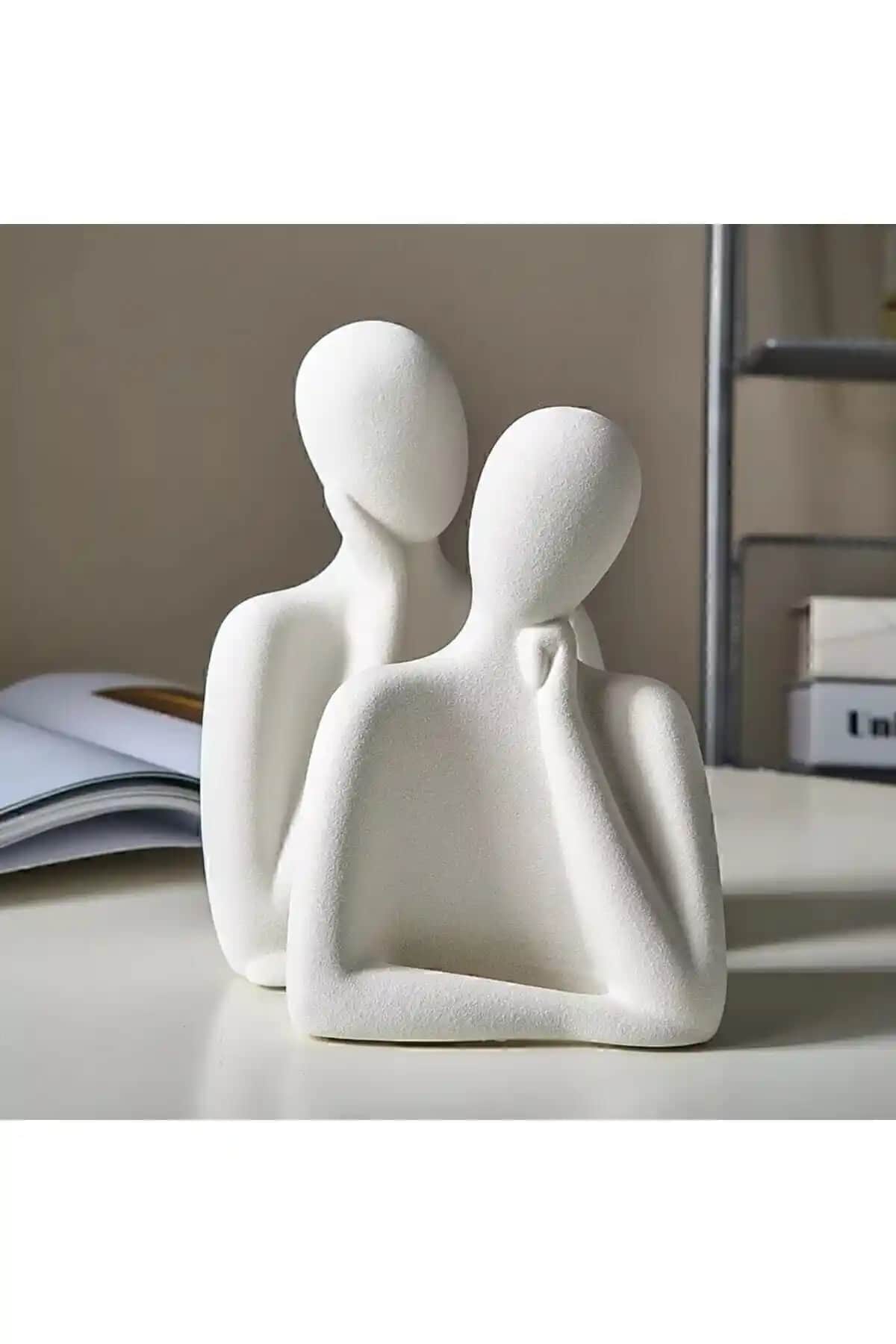 ZENART Dekoratif Çift Obje Biblo: Eviniz İçin Estetik Bir Seçim