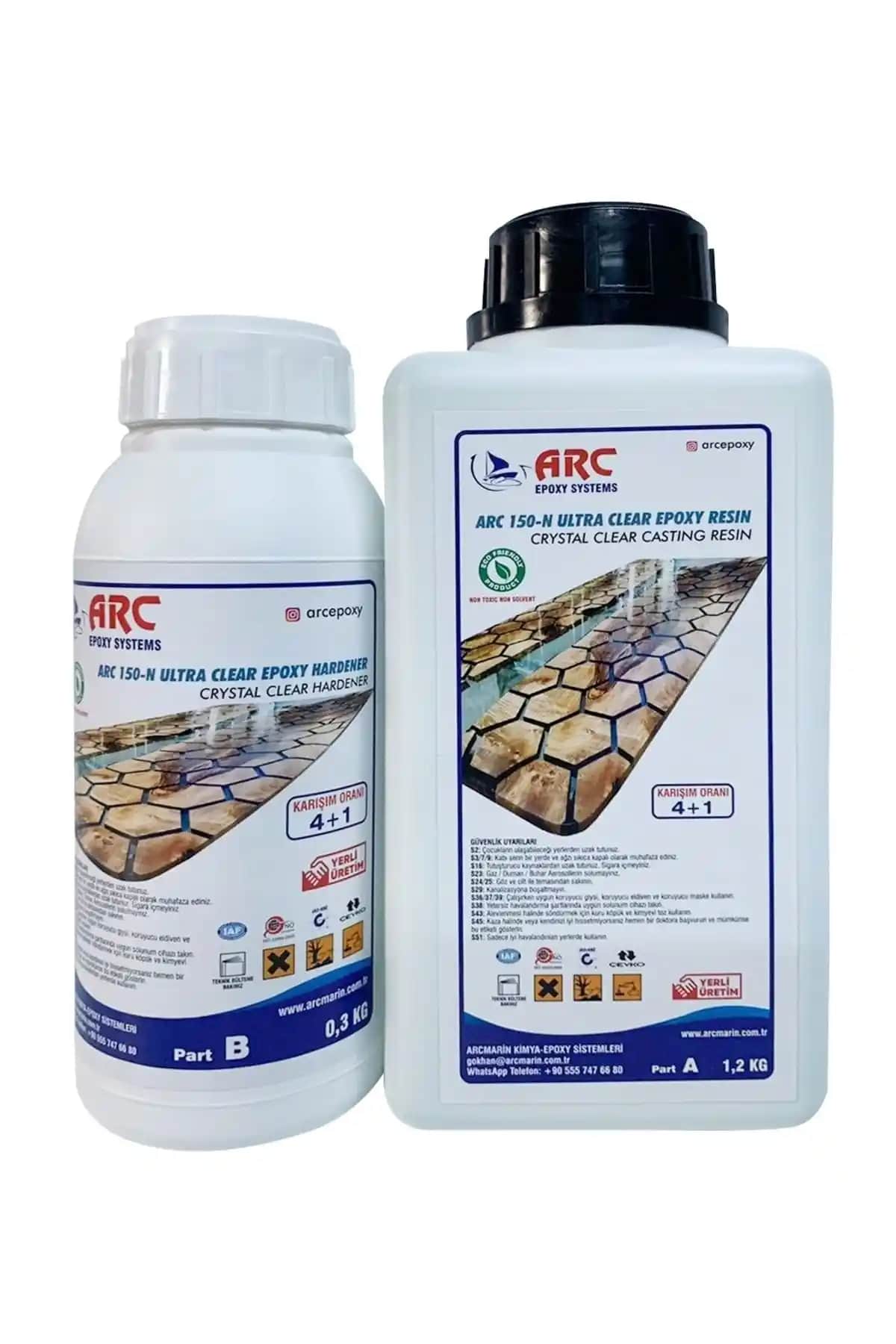 ARCMARİN KİMYA ve stonechem Ultra Şeffaf Epoksi Karşılaştırması Hobi ve Dekoratif Kullanımlar İçin