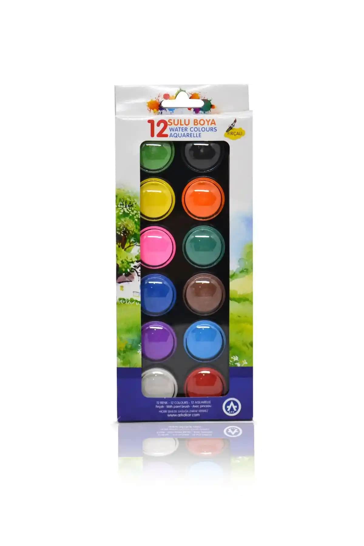 Ark 12 Renk Pastel Renklerde Sulu Boya ve Giotto 36 Renkli Sulu Boya Setleri Karşılaştırması