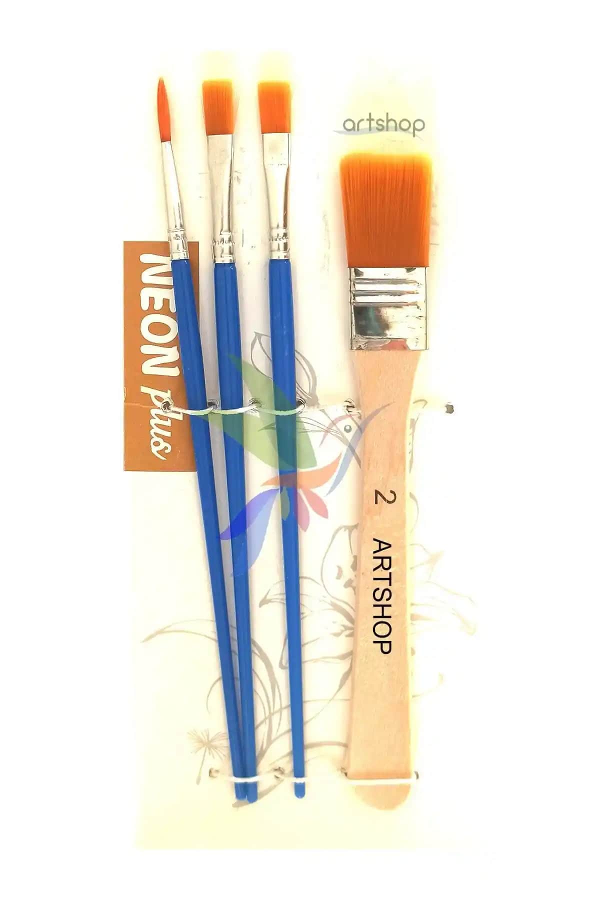 Artshop 4'lü Fırça Seti ve Genel Markalar Sentetik Fırça Setleri Karşılaştırması