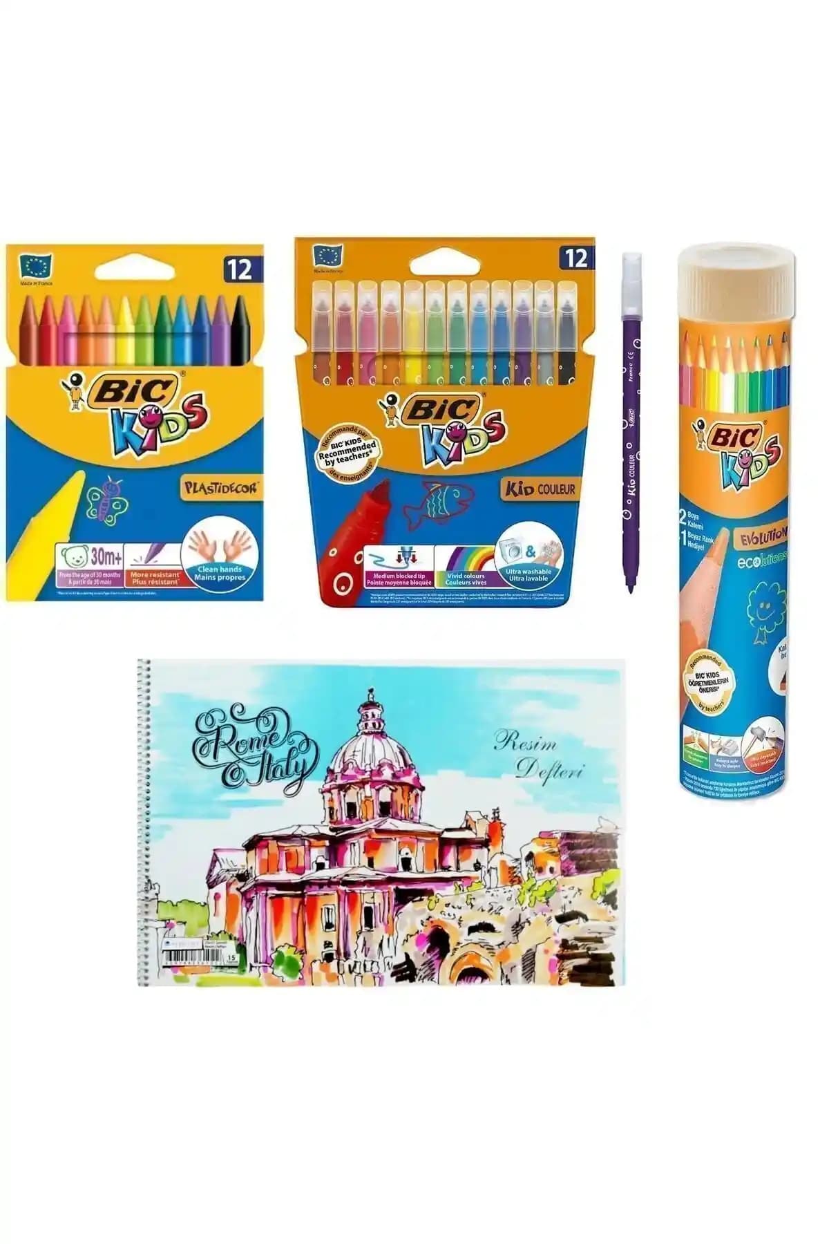 Bic Pastel Boya ve Genel Markalar Fatih Okul Kırtasiye Seti Karşılaştırması