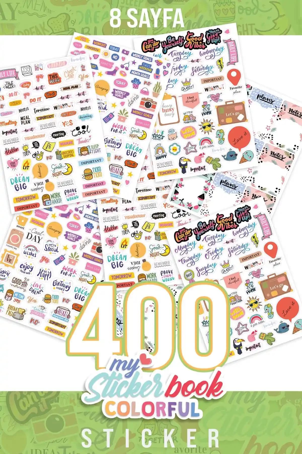 Colortouch Renkli Sticker Book ve MuslimWalk My Life Sticker Seti Karşılaştırması