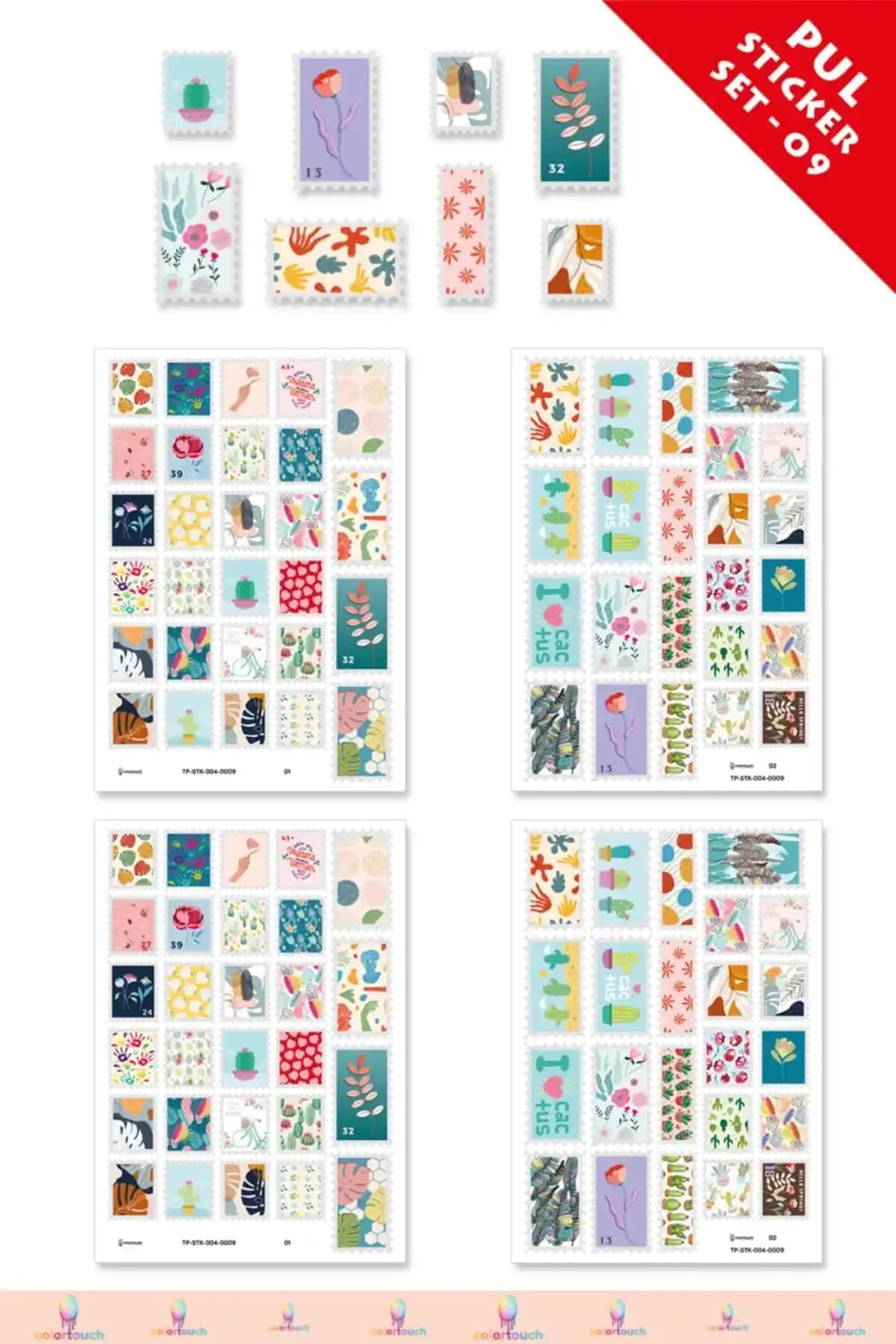 Colortouch Sticker Setleri Karşılaştırması: Pul Şekilli ve Bant Stickerlerin Özellikleri ve Kullanım Alanları