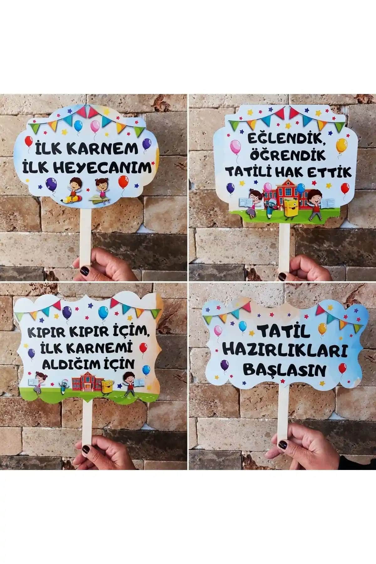 Etkinlikdenizi Pankartları Karşılaştırması: Karnem ve Mezuniyet El Pankartları Özellikleri