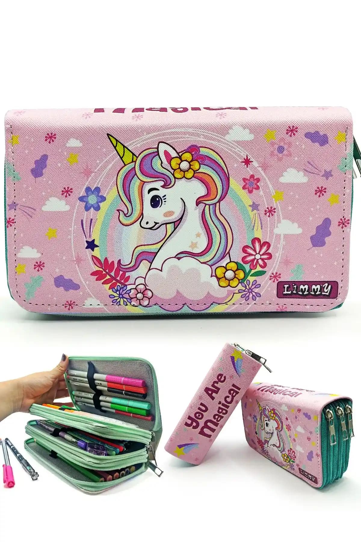 Limmy Unicorn ve Mor Unicorn Flamingo Kalem Kutuları Karşılaştırması
