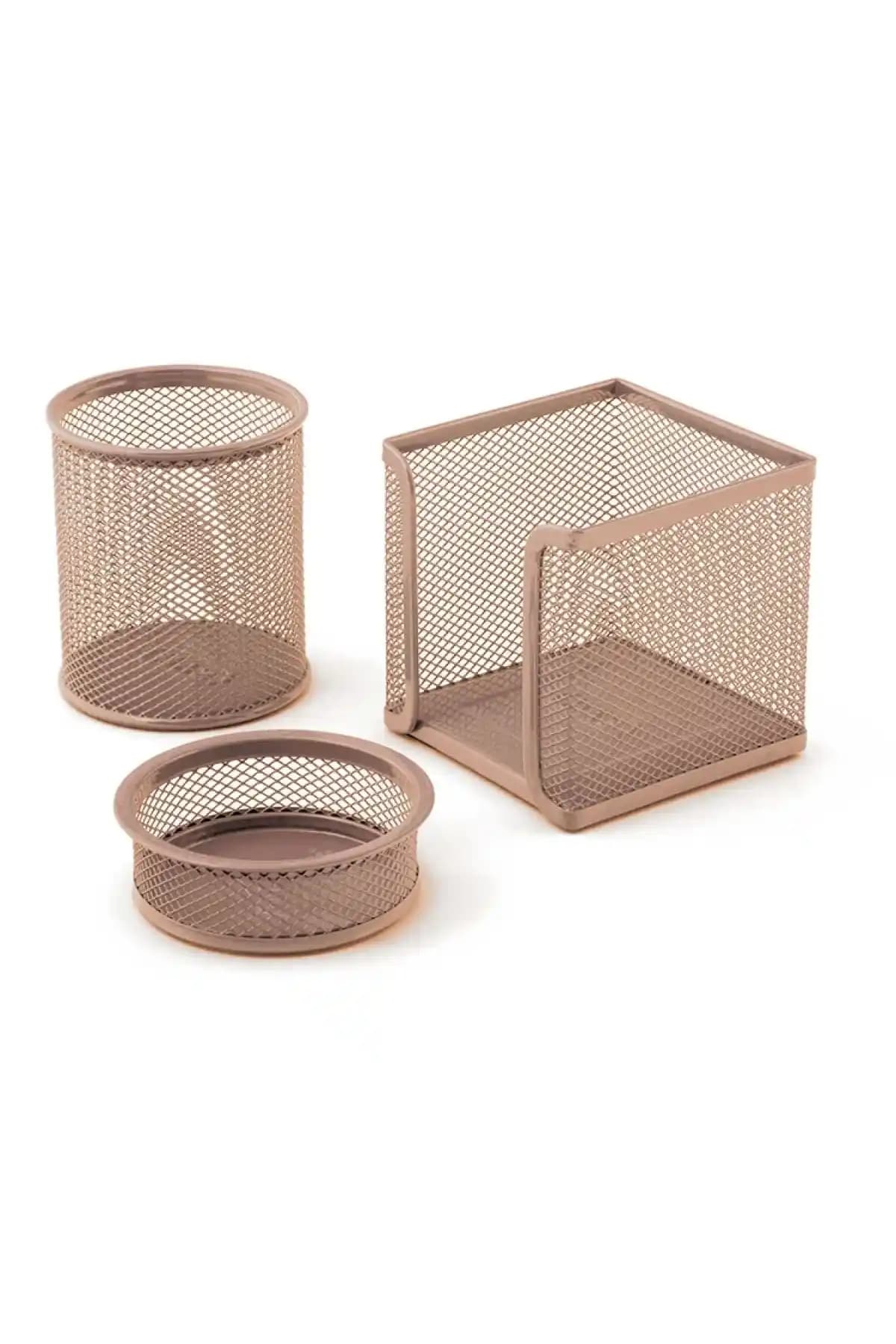 Ofis Masası İçin 3'lü Kalemlik Setleri Karşılaştırması: Rose Gold ve Toz Pembe Tasarımlar