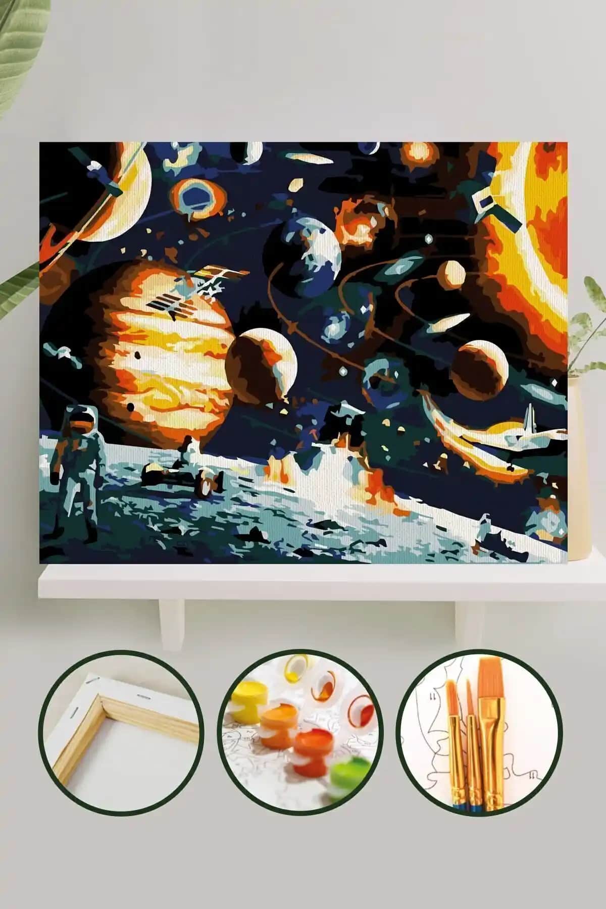 Palmiye Hobi Sanat Kırtasiye Setleri: Gezegenler ve Yıldızlı Gece Karşılaştırması