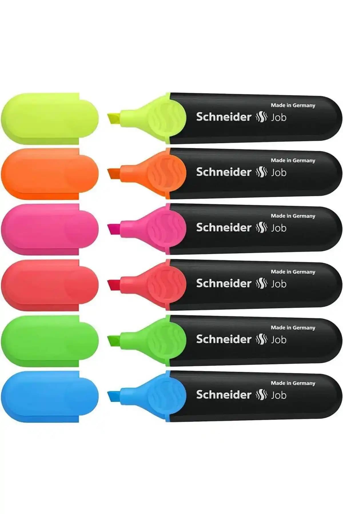 Schneider 150 Neon Fosforlu Kalem ve Genel Markalar Job 150 Fosforlu Kalem Karşılaştırması