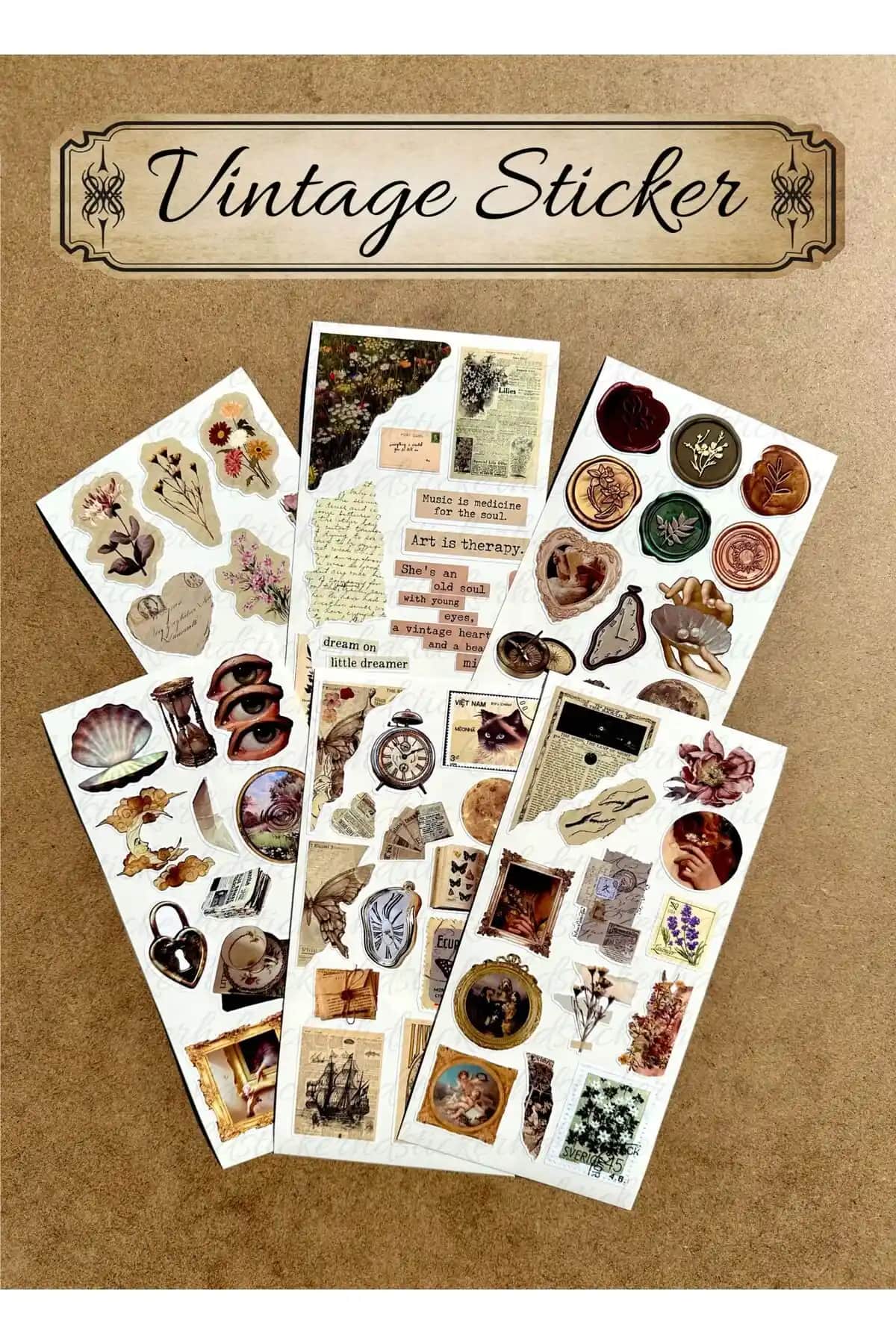 Sticker Setleri Karşılaştırması: Vintage ve Kedi Temalı Ürünlerin Özellikleri