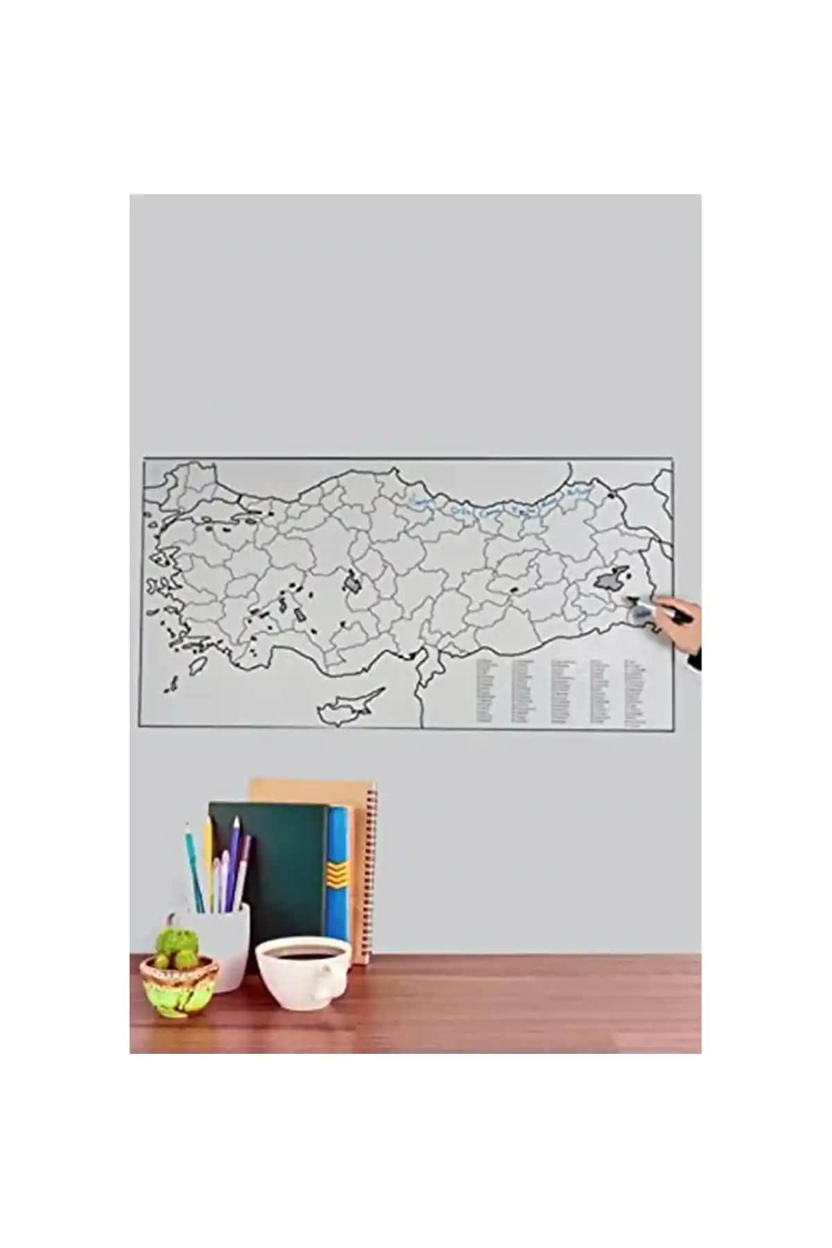 Türkiye ve Dünya Haritası Duvar Sticker'ları Karşılaştırması Eğitim ve Öğrenmeye Destek Sağlar
