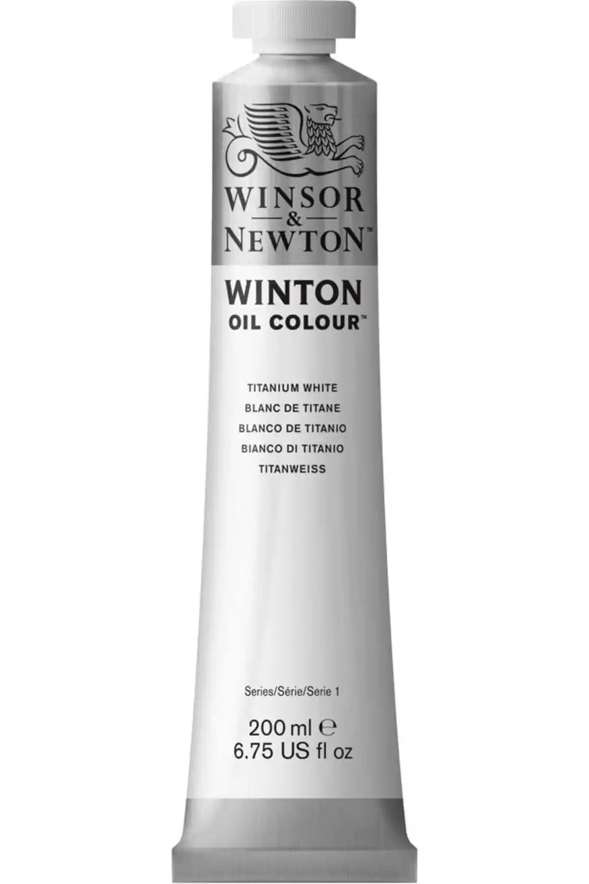 Winsor Newton Winton Yağlı Boya Karşılaştırması: 200ml Titanium White ve 37ml Cadmium Yellow Hue