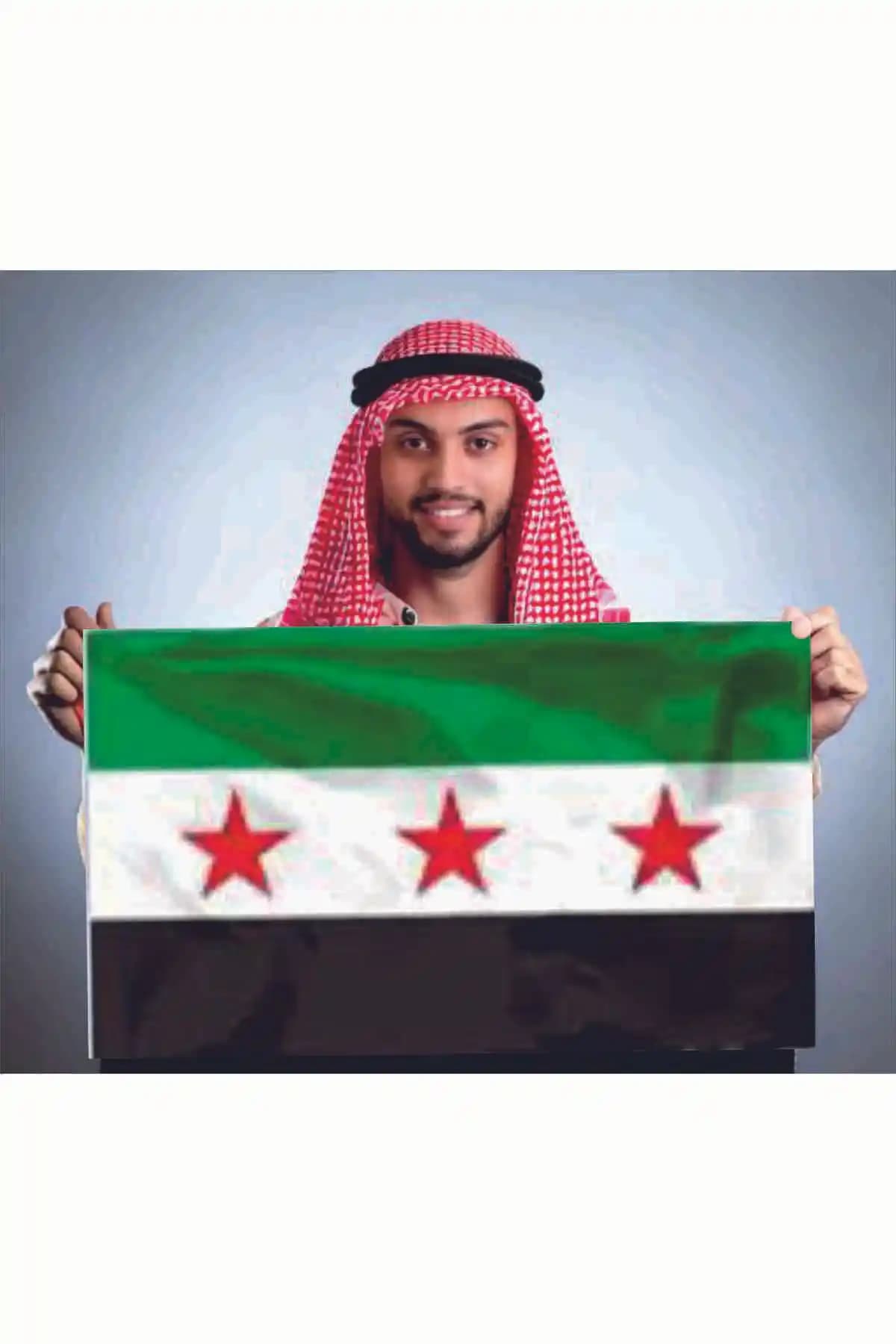 Alpaka Yeni Suriye Bayrağı 100x150 Cm Yüksek Kalite ve Dayanıklılık Özelliği ile