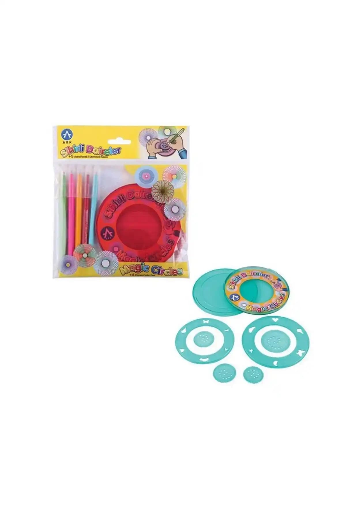 Ark Sihirli Daireler 5 Tükenmez Kalem: Estetik ve Kullanışlı Çizim ve Yazım Seti
