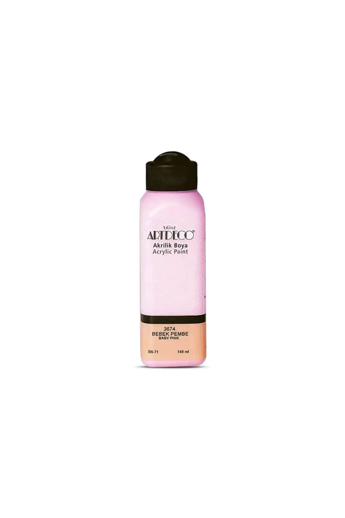 Artdeco Akrilik Boya 140ml Bebek Pembe Renkli Sanat ve El İşi Malzemesi