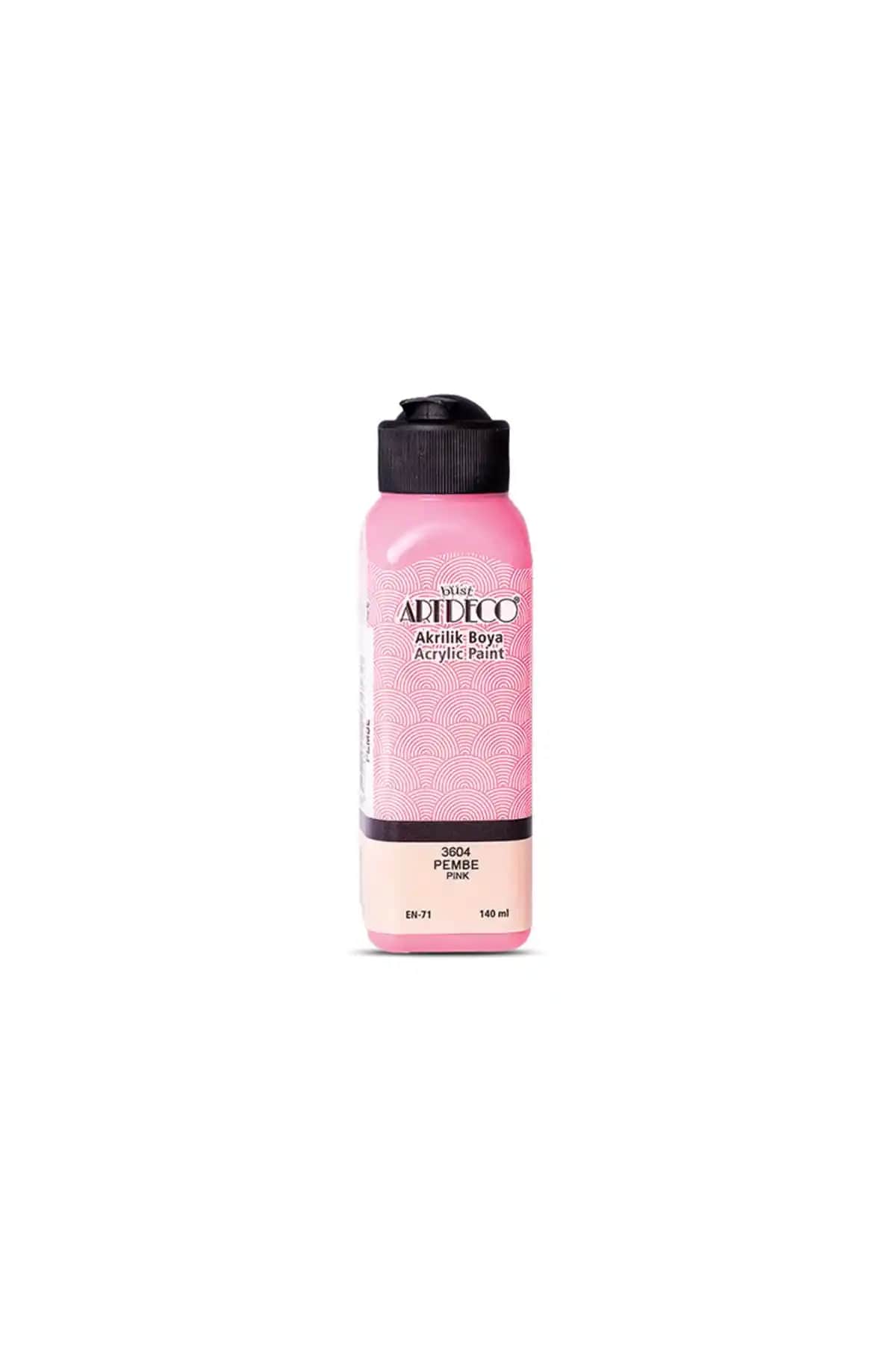 Artdeco Akrilik Boya 140ml Pembe 3604: Yüksek Pigmentli Canlı Renkli Boya