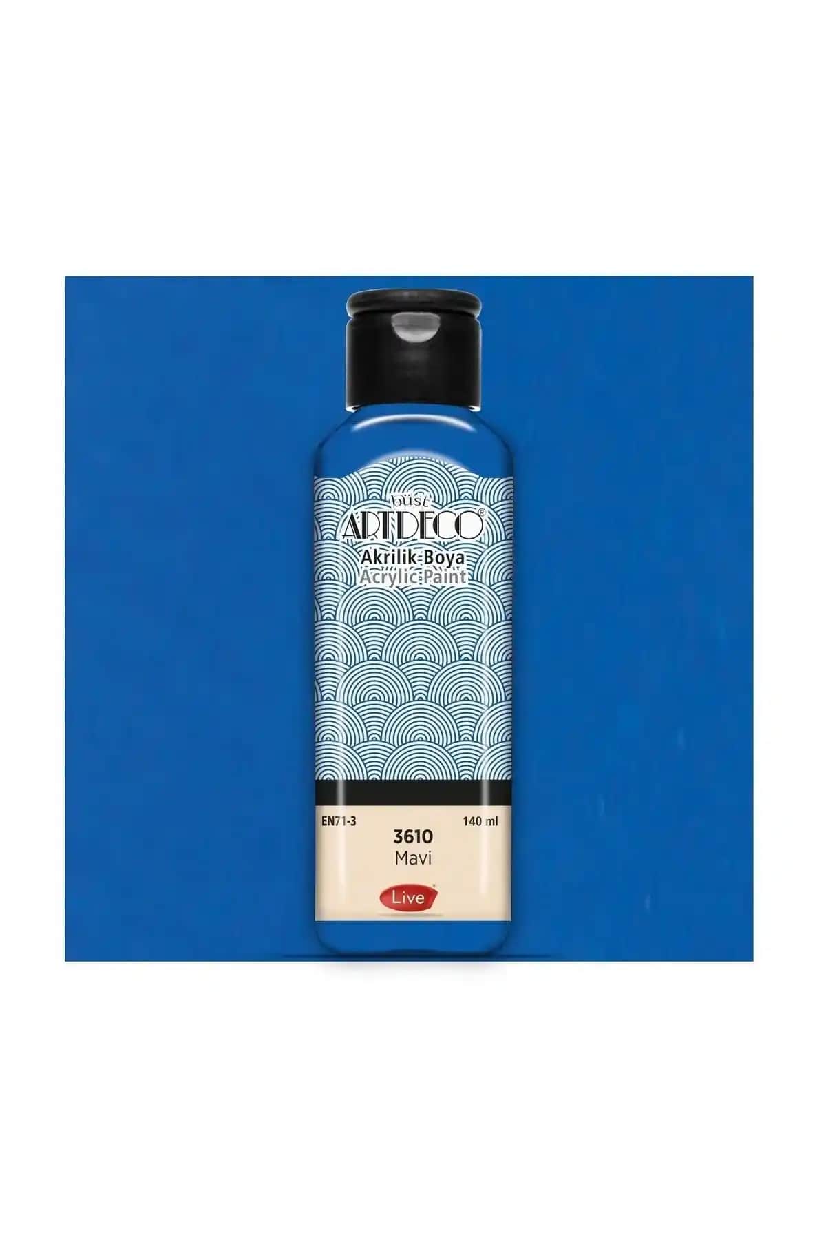 Artdeco Art Deco Akrilik Boya 140ml Mavi Renkli Yüksek Kalite ve Güvenli Kullanım