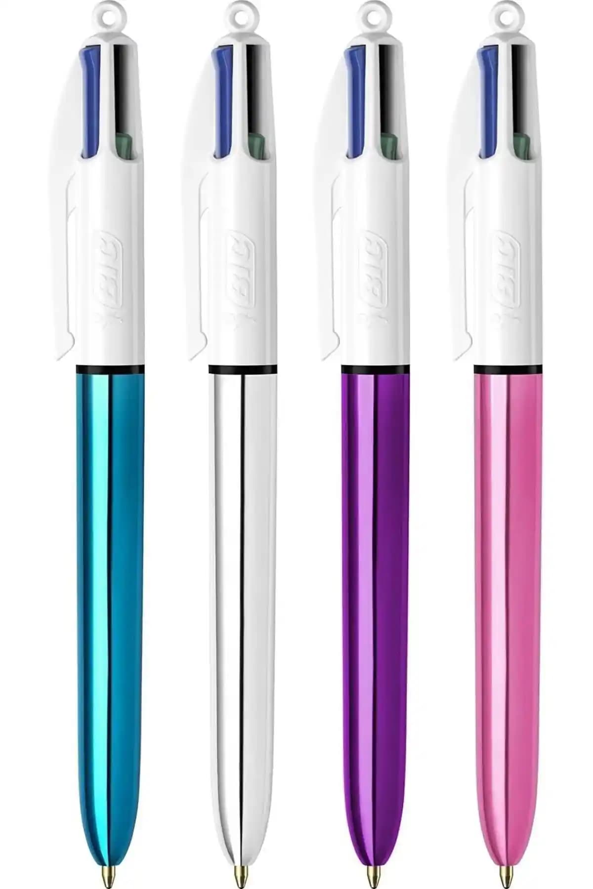 Bic 4 Renkli Tükenmez Kalem Seti: Çok Renkli ve Dayanıklı Yazım Çözümü