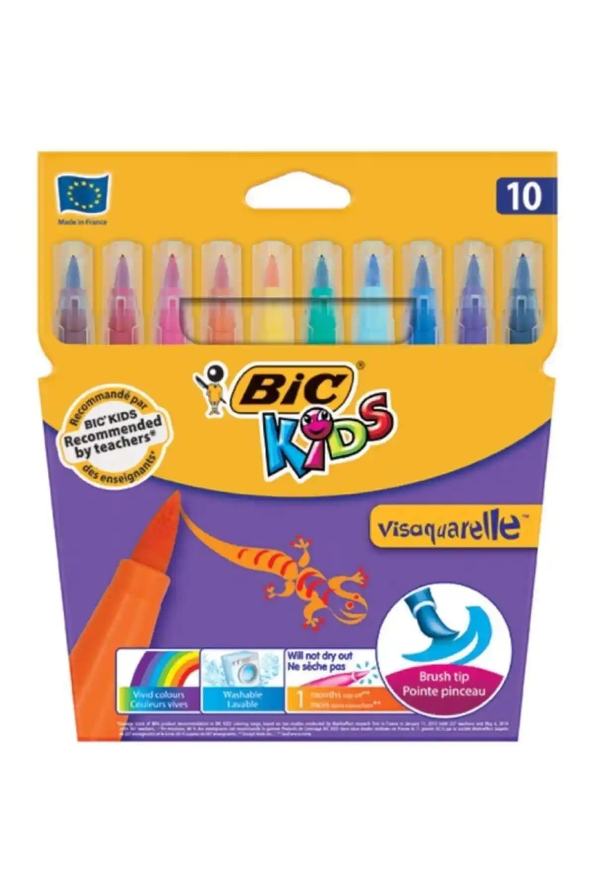 Bic Kids Visaquarelle Fırça Uçlu Keçeli Boya Kalemi ile Çocuklar İçin Yaratıcı Sanat Deneyimi