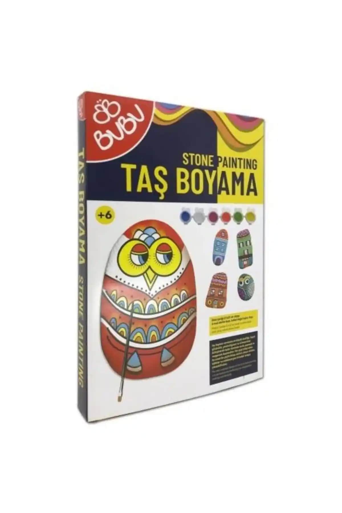 Bubu Taş Boyama Seti: Çocuklar ve Gençler İçin Yaratıcı Sanat Hobi Seti
