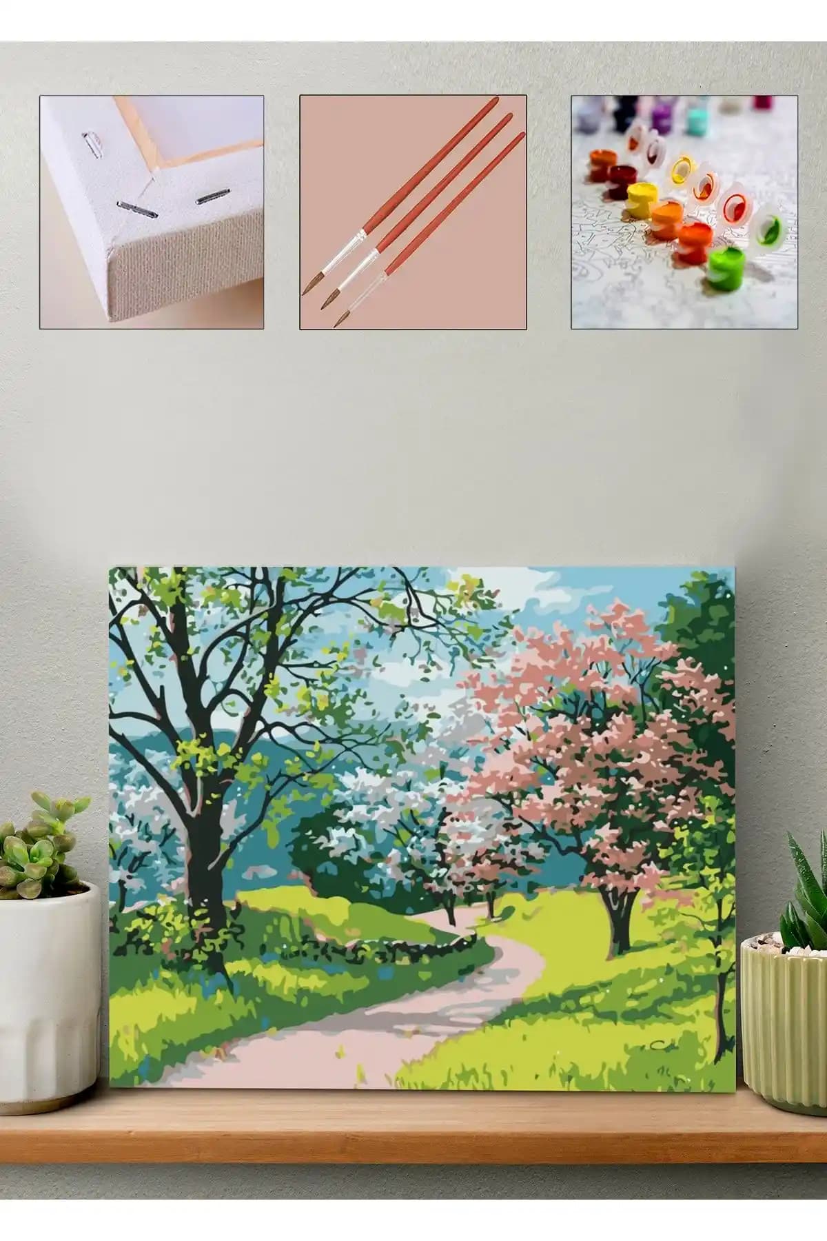 CARMEN Saklı Bahçe Sayılarla Boyama Seti 35x50cm Yaratıcılığı Destekleyen Sanat Malzemeleri