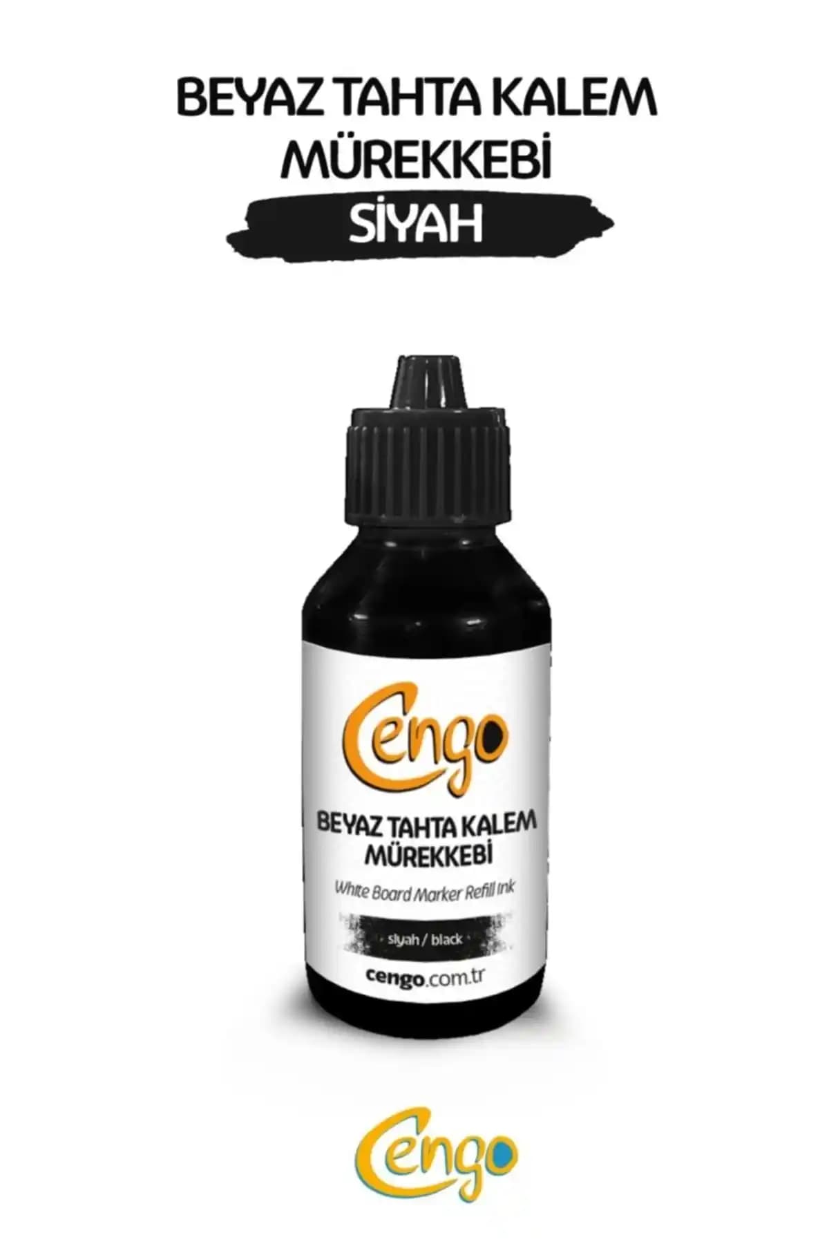 Cengo Beyaz Tahta Kalemi Mürekkebi 100 Ml Siyah - Yüksek Kalite ve Uzun Süreli Performans