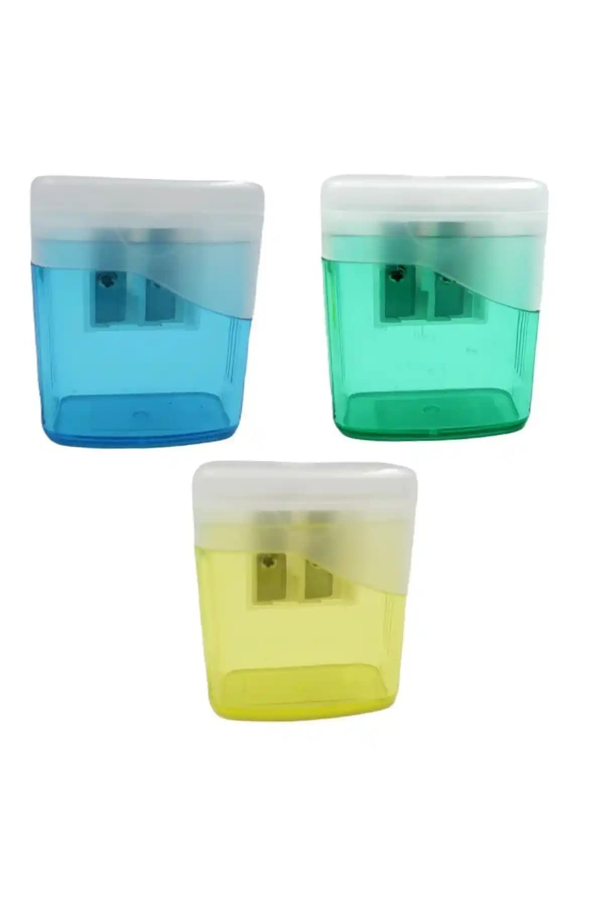 Çift Hazneli ve Renkli Tasarımıyla Kullanışlı Ark Kalemtıraş Seti