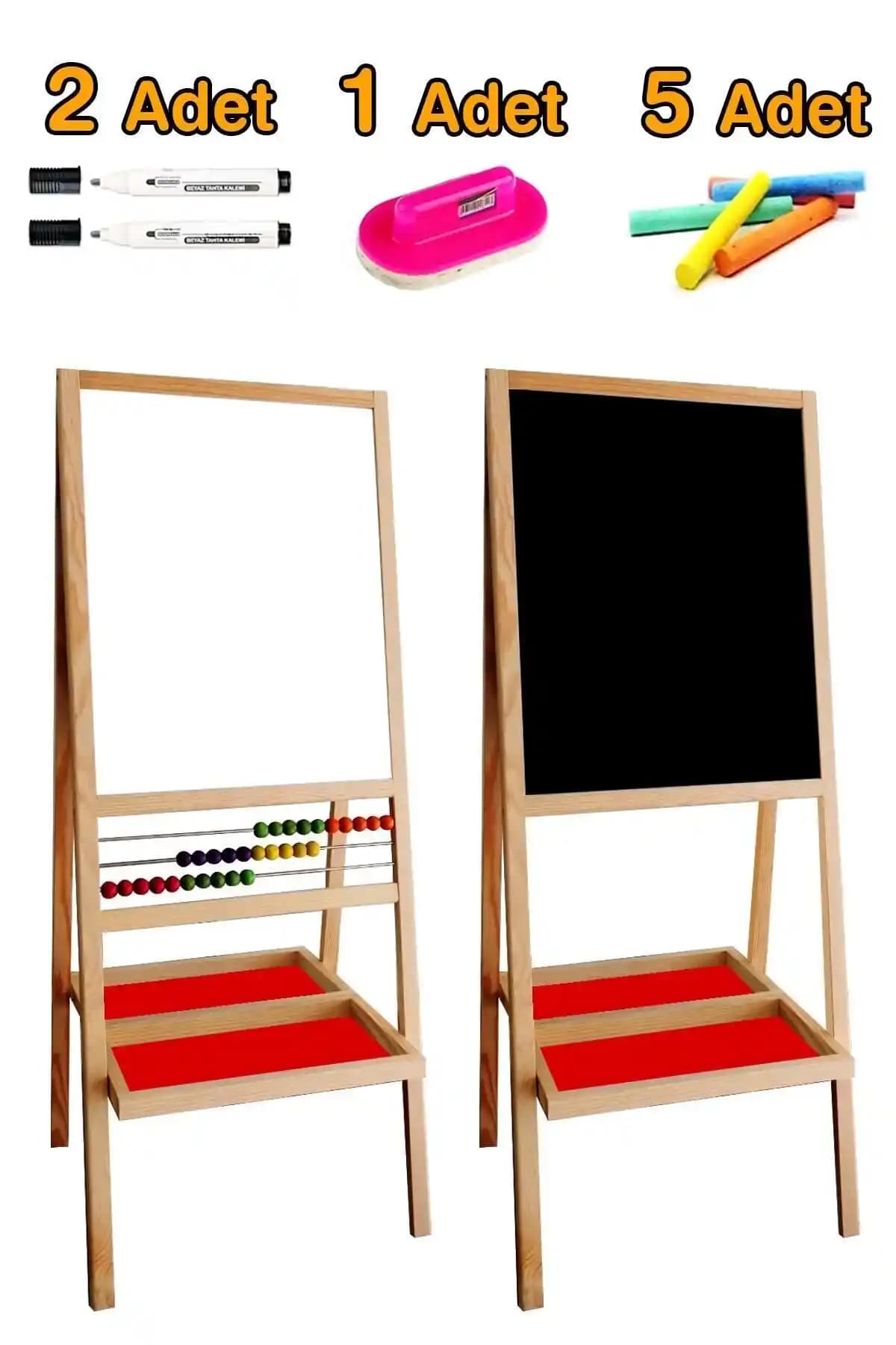 Çocuklar İçin Çok Yönlü Metal Yüzeyli Yazı Tahtası ve Ahşap Abaküs Özellikleri