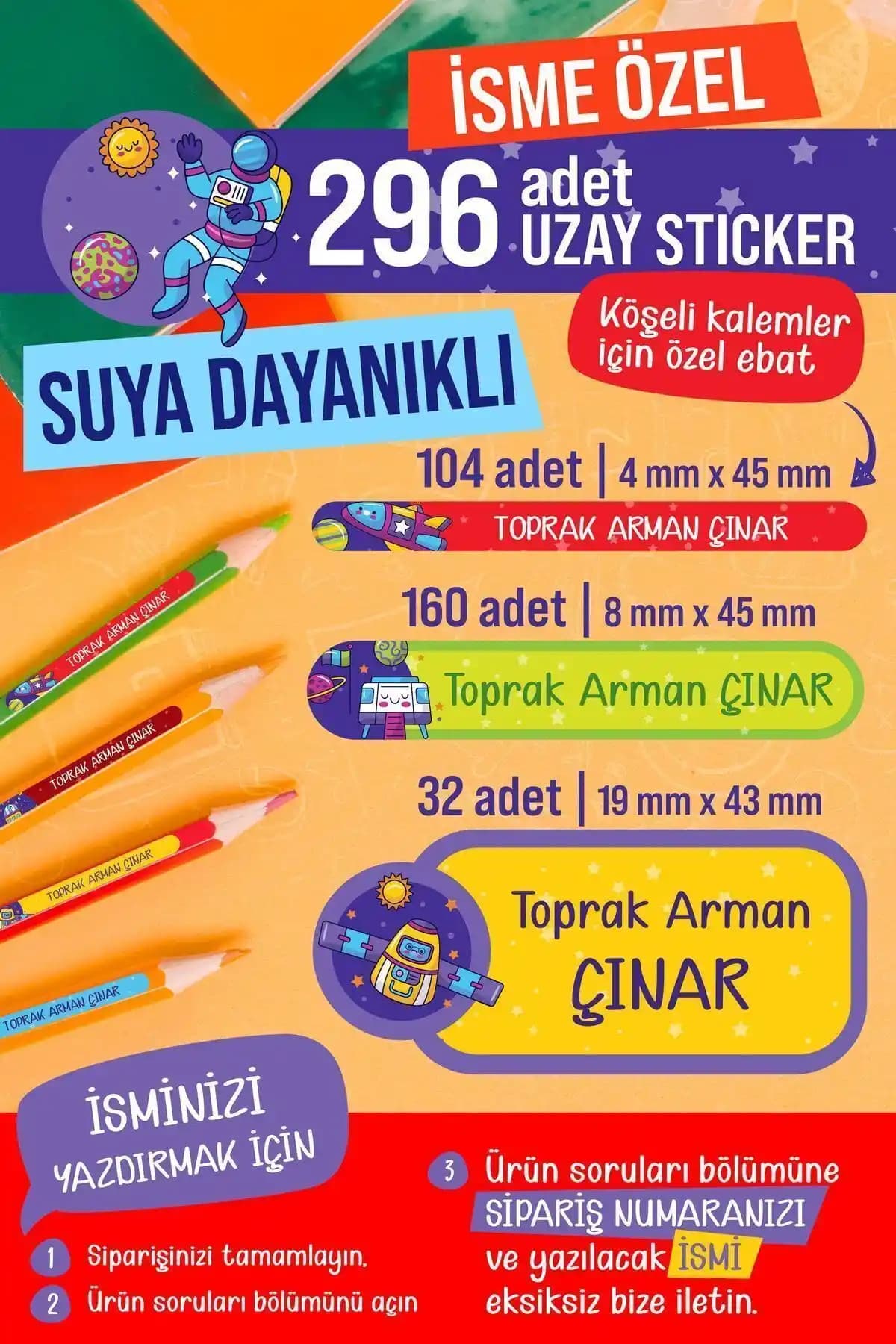Colortouch 296 Adet Okul Etiketi Çocuklar İçin Dayanıklı ve Pratik Kullanım İmkanı Sunar