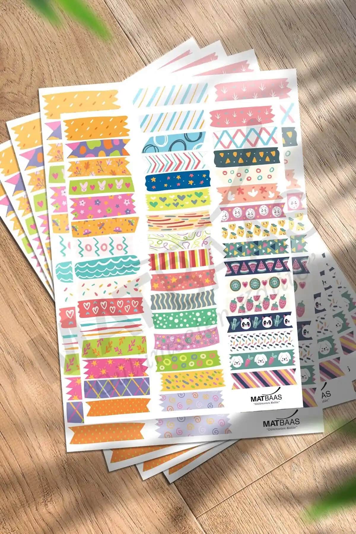 Colortouch Bant Sticker Seti: Renkli ve Çok Yönlü Süsleme Çözümü