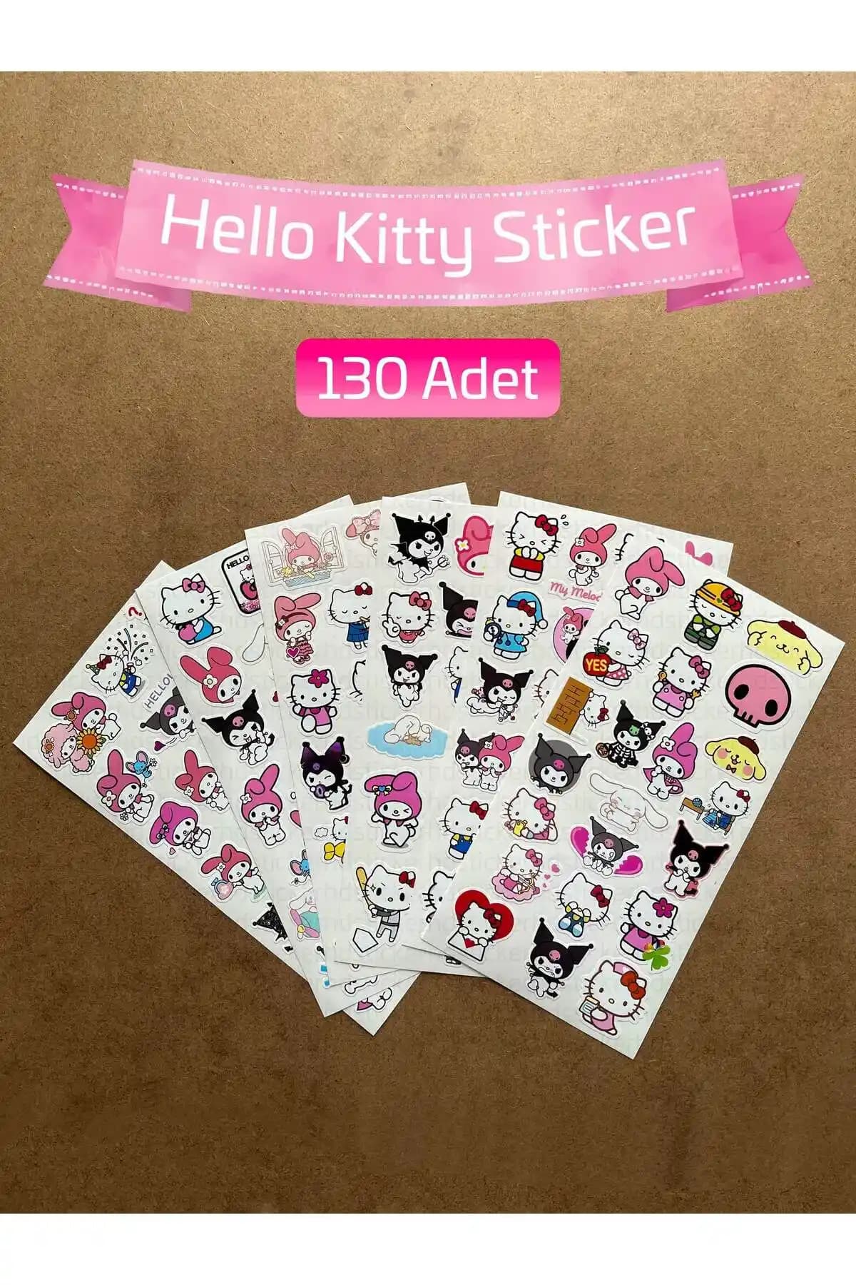 Dayanıklı ve Renkli Hello Kitty ve Arkadaşları Sticker Seti Türkiye Üretimi