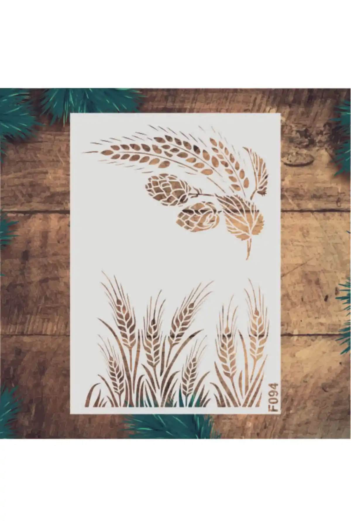 Dekoratif Duvar ve Eşya Boyama Şablonları: Yaratıcı İç Mekan Dekorasyonu İçin F094