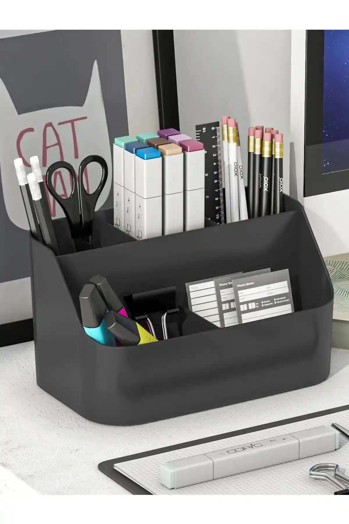 DOVİ HOME Pemala Masaüstü Kalem Düzenleyici Şık ve Dayanıklı Ofis ve Ev Kullanımı İçin