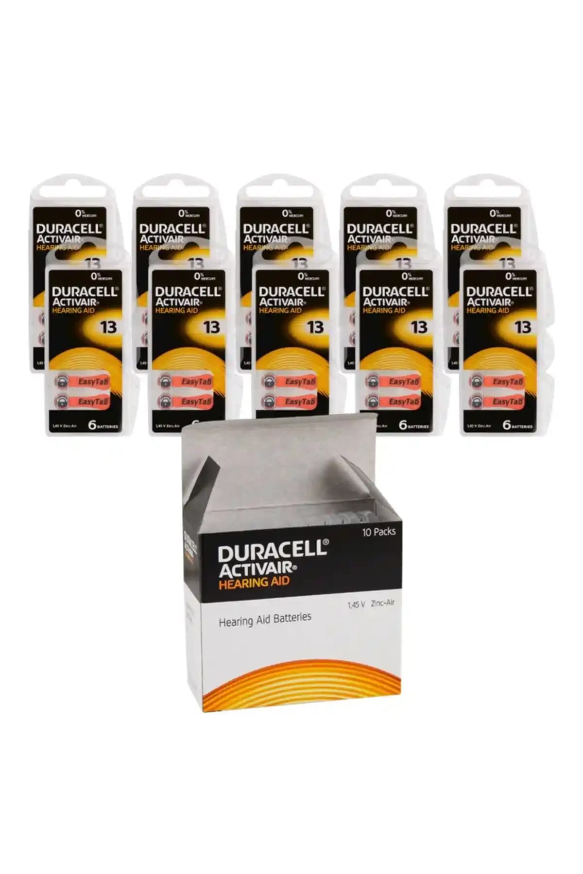 Duracell 13 Numara İşitme Cihazı Pil: Uzun Ömürlü Güç ve Güvenilirlik Sağlar