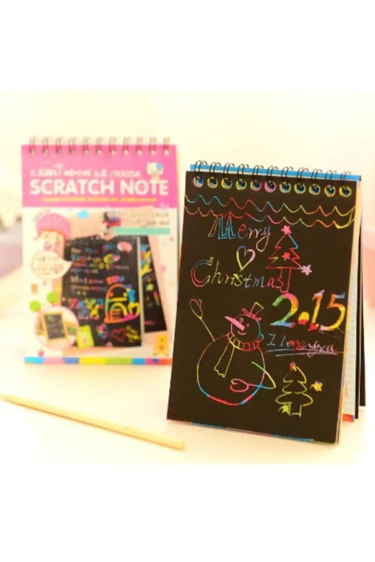 EKIRTASİYE Scratch Note Sihirli Defter ve Tahta Kalem: Yaratıcılığı Destekleyen Yenilikçi Tasarım