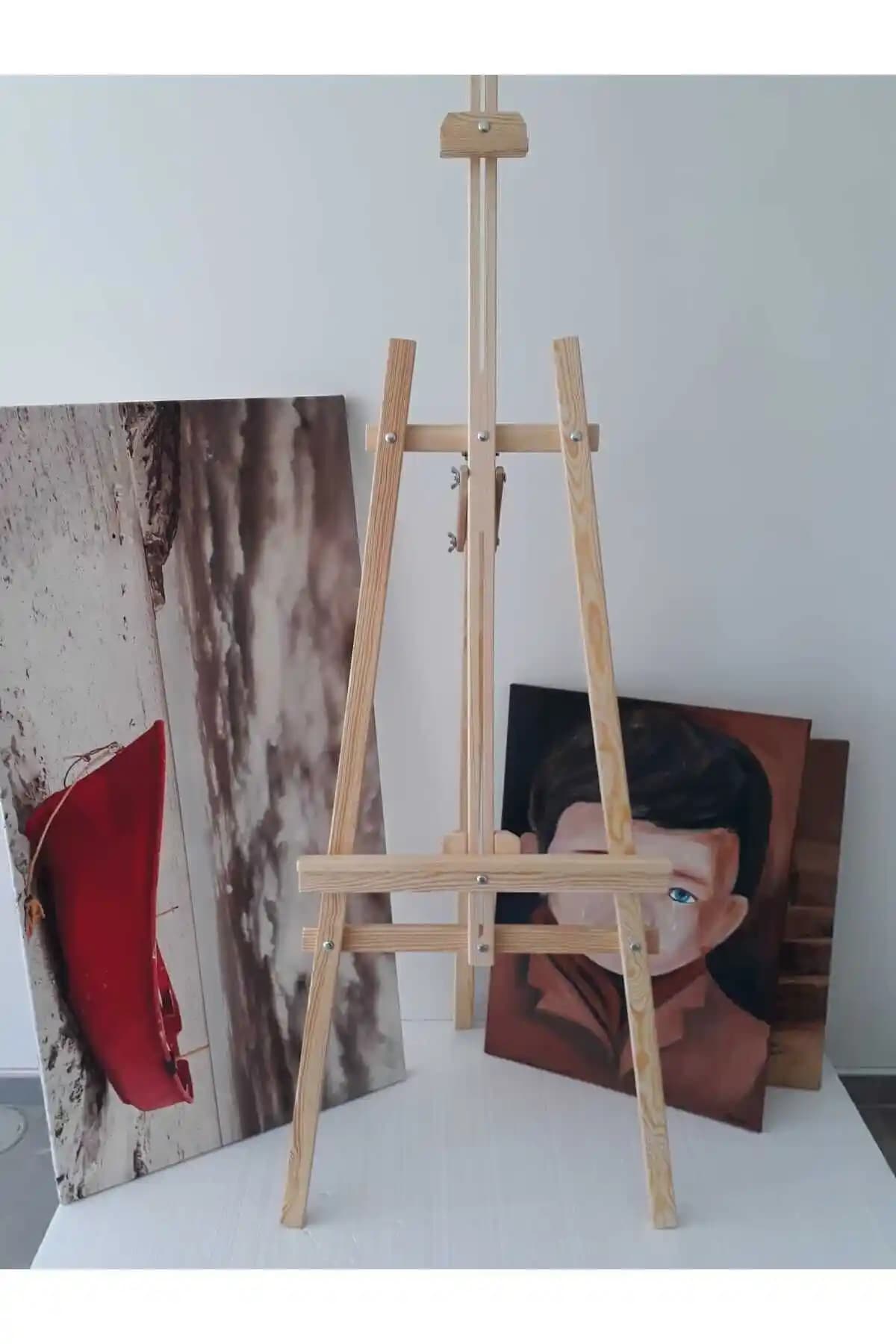 ErWood Ahşap Ekstra Göknar ve Çam Ahşap Şövale: Dayanıklı ve Ayarlanabilir Sanat ve Dekorasyon Aracı