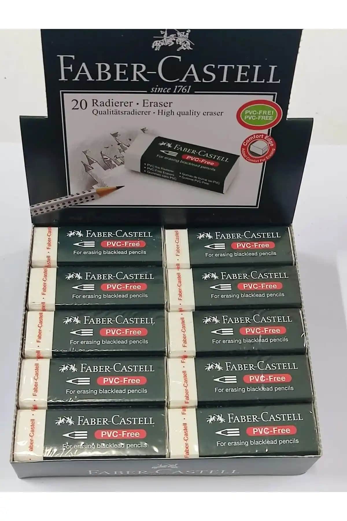Faber Castell Büyük Boy Beyaz Silgi Seti Günlük Kullanım için Güvenilir ve Dayanıklı