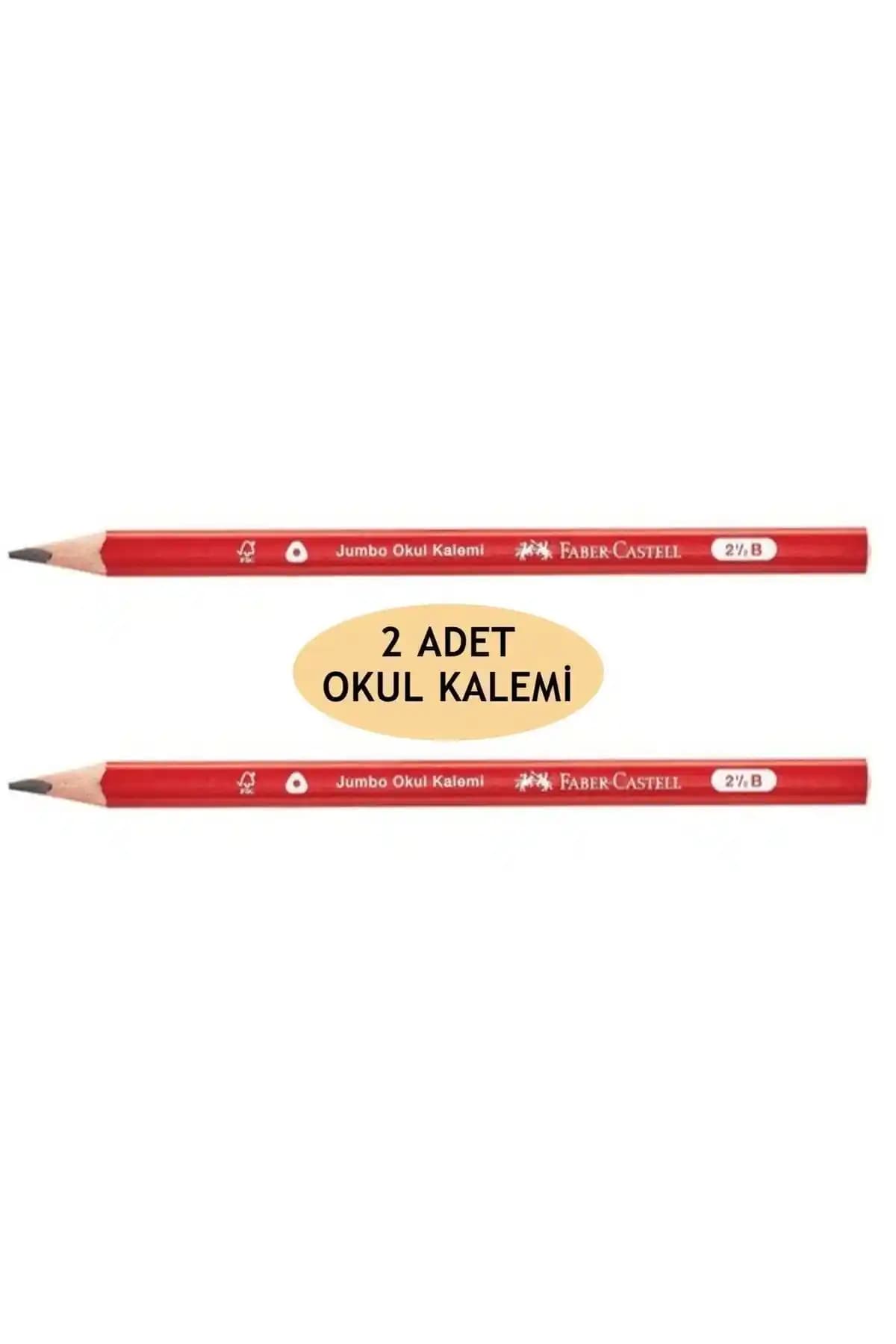 Faber Castell Jumbo Okul Kurşun Kalemi 2.5B Çocuklar İçin Ergonomik ve Dayanıklı Yazım Aracı