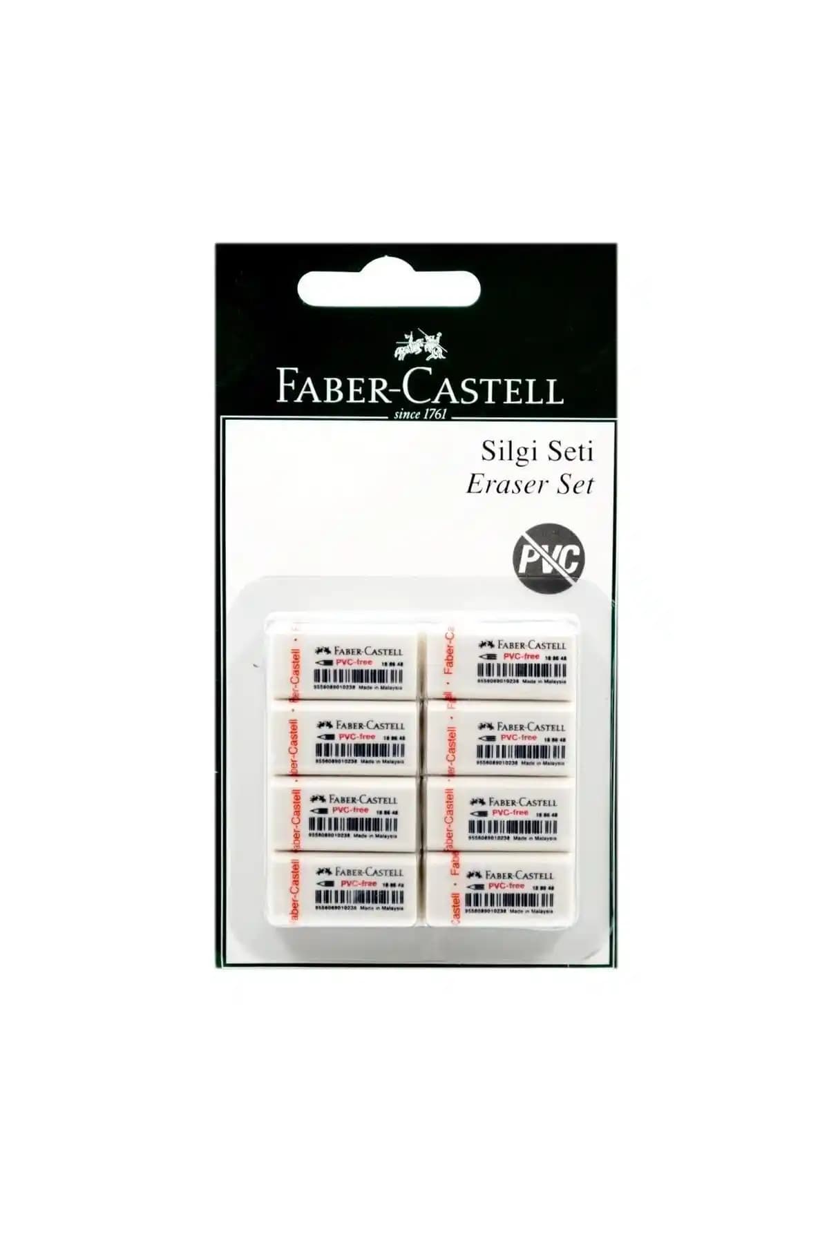 Faber Castell Küçük Boy PVC Free Beyaz Silgi No 30 Pratik ve Çevre Dostu Çözüm